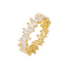 Gold / 8 Scattered Baguette Eternity Band - Adina Eden's Jewels
