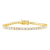 Gold Scattered Baguette Tennis Bracelet - Adina Eden's Jewels