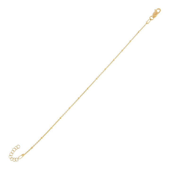 Gold Beaded Chain Bracelet - Adina Eden's Jewels