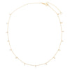  Dangling CZ Bead Chain Necklace 14K - Adina Eden's Jewels