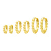 Gold Beaded Classic Huggie Earring Combo Set - Adina Eden's Jewels