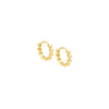 Gold Beaded Huggie Earring - Adina Eden's Jewels