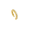 Gold / Single Mini CZ Bezel Ear Cuff - Adina Eden's Jewels