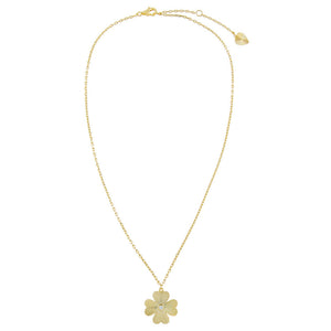  CZ Ridged Clover Necklace - Adina Eden's Jewels