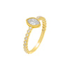 Gold / Marquise / 6 Marquise Shape Bezel Ring - Adina Eden's Jewels
