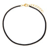 Onyx Colored Enamel Rope Chain Anklet - Adina Eden's Jewels