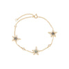 Pavé Triple Star Stone Bracelet - Adina Eden's Jewels