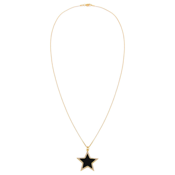  Enamel Star Charm Necklace - Adina Eden's Jewels