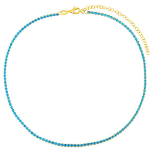  Pastel Colored Thin Tennis Choker - Adina Eden's Jewels