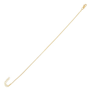 Gold Thin Box Chain Bracelet - Adina Eden's Jewels