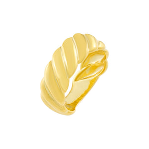 Gold / 6 Ridged Ring - Adina Eden's Jewels