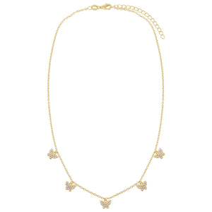  Pearl Multi Butterfly Necklace - Adina Eden's Jewels