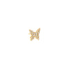 Gold / Single CZ Scattered Marquise Butterfly Stud Earring - Adina Eden's Jewels