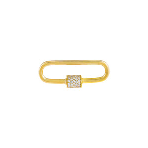 Gold Pavé Toggle Charm - Adina Eden's Jewels