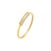 Gold / 5 Thin Pave Accented Ring - Adina Eden's Jewels