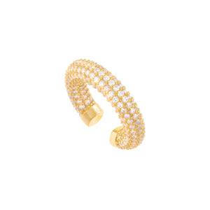 Gold Pavé Ear Cuff - Adina Eden's Jewels