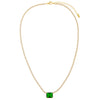  Emerald Baguette Tennis Necklace - Adina Eden's Jewels