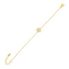 Gold CZ Rose Flower Bracelet - Adina Eden's Jewels