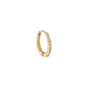  Pavé Cartilage Huggie Earring 14K - Adina Eden's Jewels
