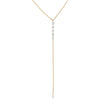 14K Gold Floating Diamond Lariat 14K - Adina Eden's Jewels