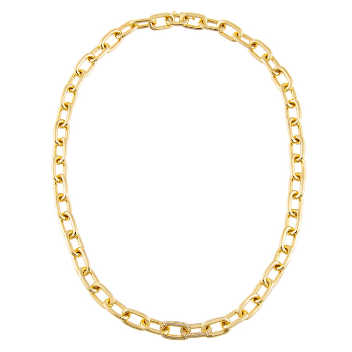  Pavé Chain Necklace - Adina Eden's Jewels