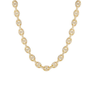  Full Pavé Mariner Chain Necklace - Adina Eden's Jewels