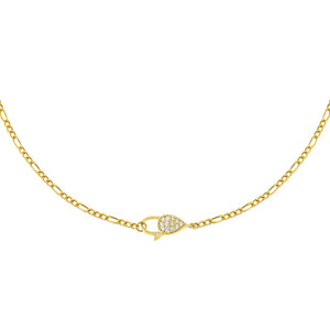 Gold Baby Clasp Choker - Adina Eden's Jewels
