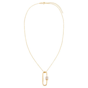  Pavé Toggle Necklace - Adina Eden's Jewels