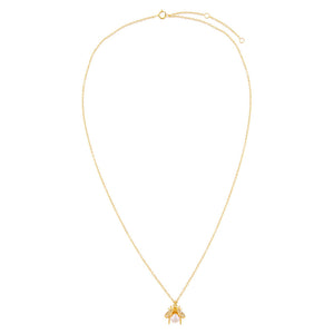  CZ Pearl Bee Necklace - Adina Eden's Jewels