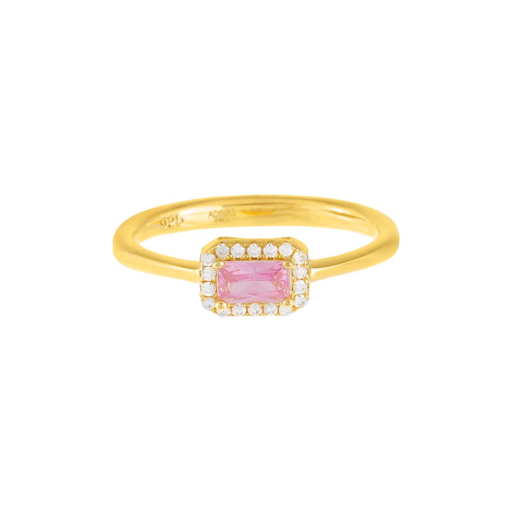  CZ Pink Illusion Baguette Ring - Adina Eden's Jewels