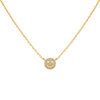 Gold CZ Smiley Face Necklace - Adina Eden's Jewels
