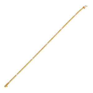 Topaz Yellow Diamond Yellow Sapphire Tennis Bracelet 14K - Adina Eden's Jewels
