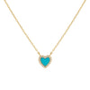  CZ Mini Heart Necklace - Adina Eden's Jewels
