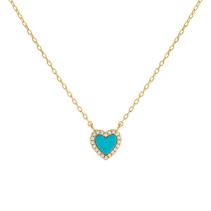  CZ Mini Heart Necklace - Adina Eden's Jewels