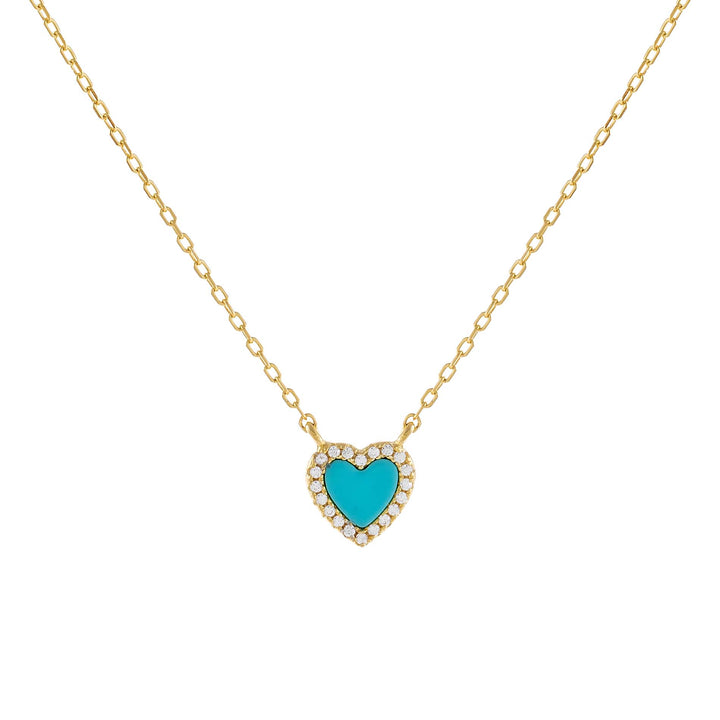 CZ Mini Heart Necklace - Adina Eden's Jewels