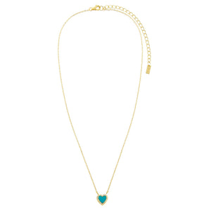  CZ Mini Heart Necklace - Adina Eden's Jewels