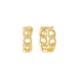  Baby Curb Link Huggie Earring - Adina Eden's Jewels