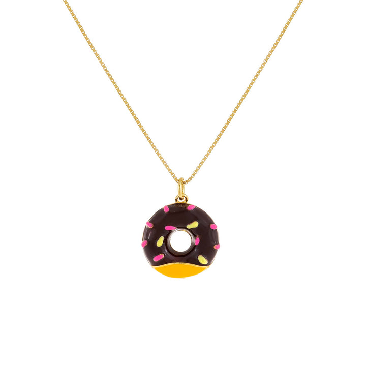 Gold Donut Necklace - Adina Eden's Jewels