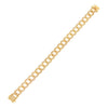 14K Gold Diamond Chunky Pavé Chain Link Bracelet 14K - Adina Eden's Jewels