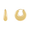 14K Gold Chubby Hoop Earring 14K - Adina Eden's Jewels
