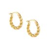 Gold Chunky Spiral Hoop Earring - Adina Eden's Jewels