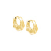 Gold Chunky Twist Huggie Earring - Adina Eden's Jewels