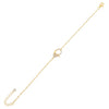 Gold CZ Clasp Link Bracelet - Adina Eden's Jewels