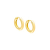 Gold Classic Tube Hoop Earring - Adina Eden's Jewels