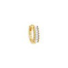 Gold / Single Colored Baguette Huggie Earring - Adina Eden's Jewels