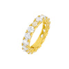 Gold / 6 Accented Colored Eternity Band  - Adina Eden's Jewels