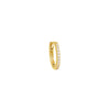 Gold / Single / 11MM Colored Pavé Huggie Earring - Adina Eden's Jewels