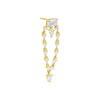 Gold / Single Colored Multi Shape Drop Stud Earring - Adina Eden's Jewels