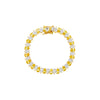Yellow Yellow Wide Pear Shaped Tennis Bracelet - Adina Eden's Jewels