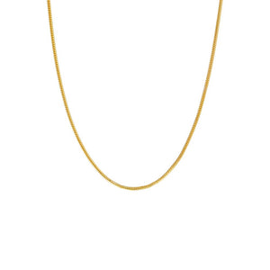 14K Gold / 16" Round Snake Chain Necklace 14K - Adina Eden's Jewels